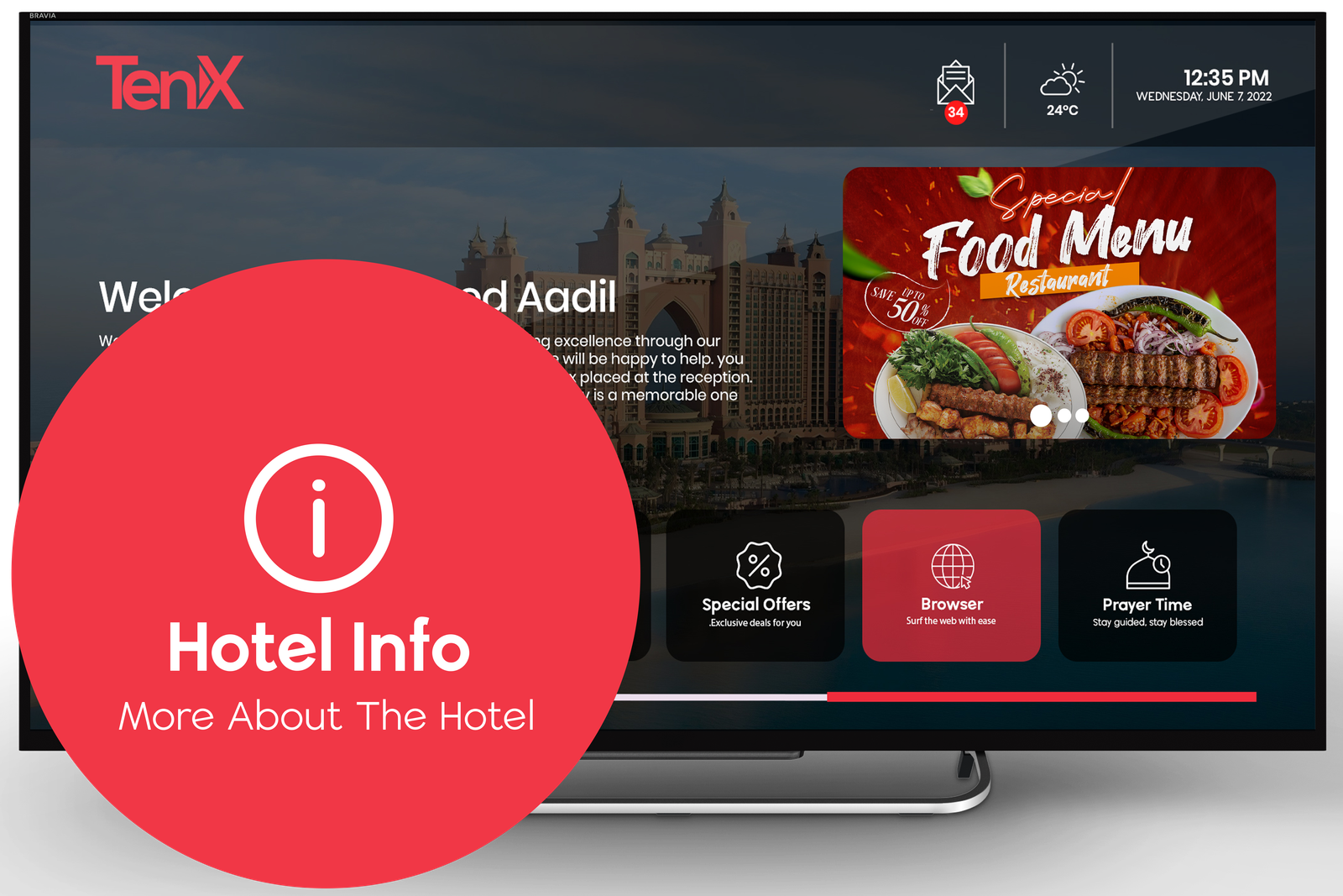 IPTV Software For Room Service In Hotel