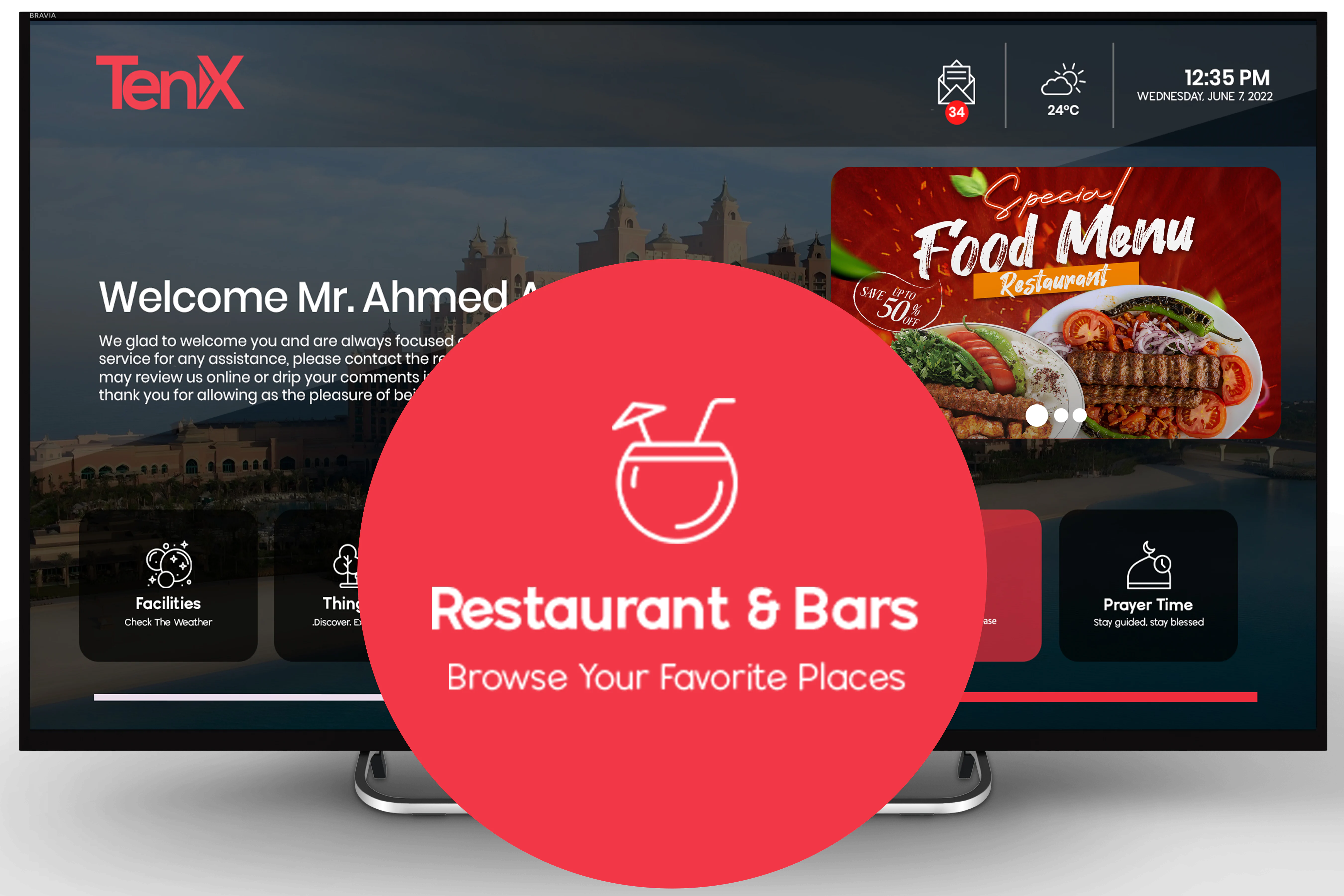 IPTV Software For Food Ordering In Hotels