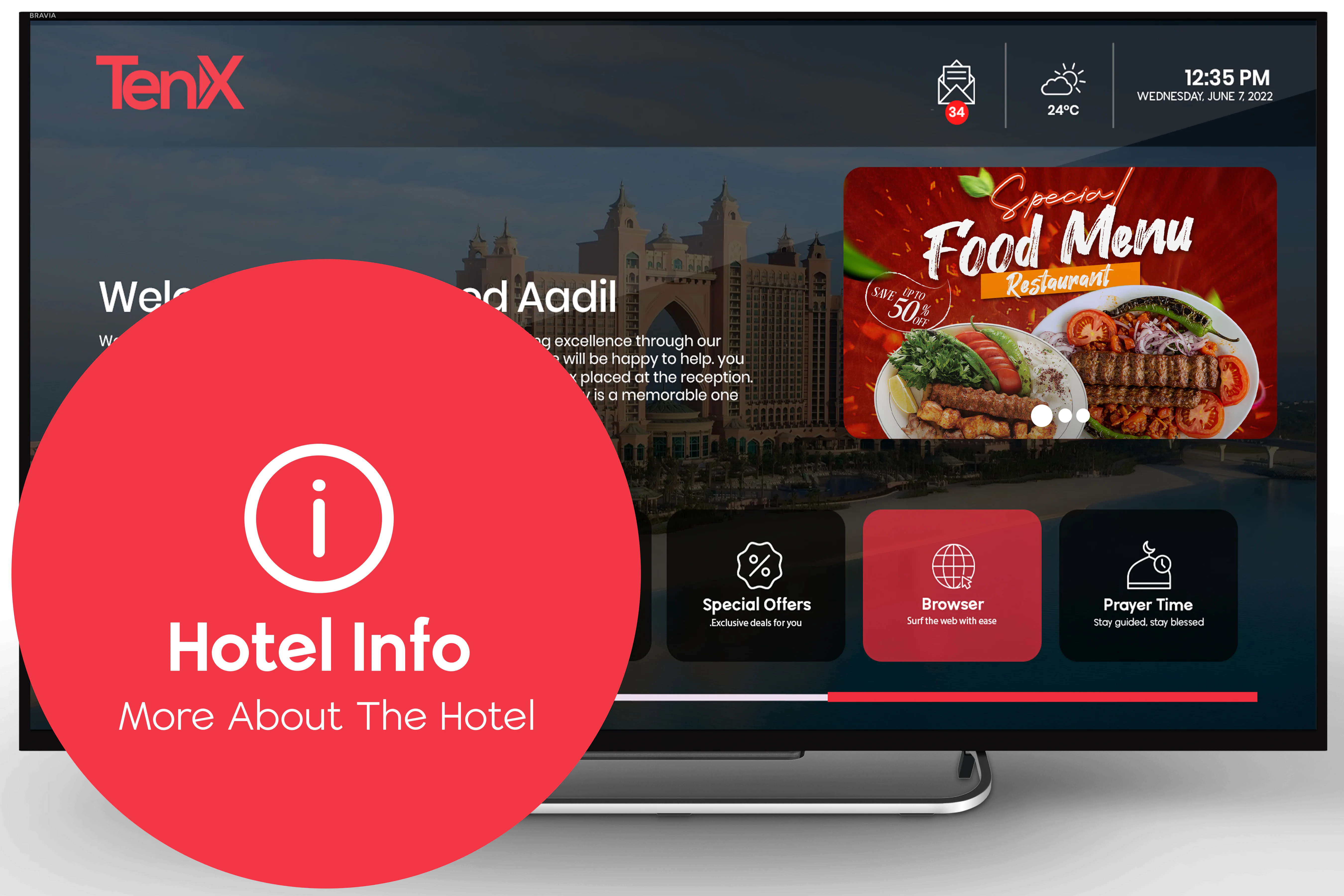 IPTV Software For Room Service In Hotel