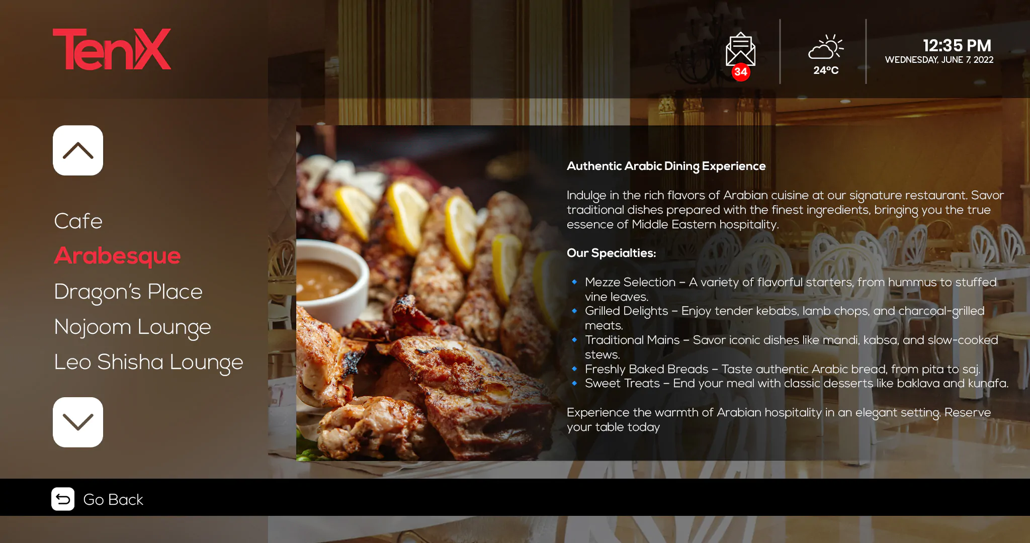IPTV Software For Restaurant